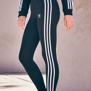 Adidas Adicolor Black 3-Stripes Leggings